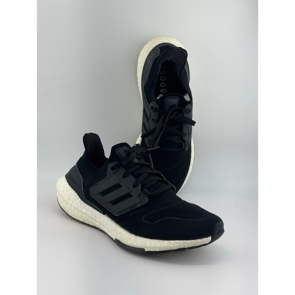 Adidas Ultra Boost 22 Shoes Black White Athletic Trainers Sneakers Women's 7.5 - Picture 6 of 9
